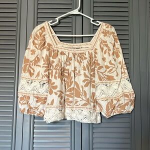 Christian Siriano : Linen Crop Top - Small